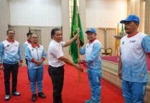 Lepas Kontingen Peparpenas X, Ini Pesan Pj Gubernur Banten Al Muktabar