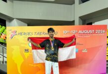 Mahardika Atlet Taekwondo Kota Serang Raih Medali Emas di Heroes International Thailand