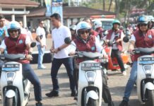Touring Molis PLN UID Banten Bersama Media, Keliling Kota Serang Sambil Kampanye Energi Ramah Lingkungan