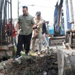 Walikota Serang Tinjau Betonisasi di Terumbu Kasemen, Warga Diminta Tidak Dirikan Bangunan di Atas Drainase